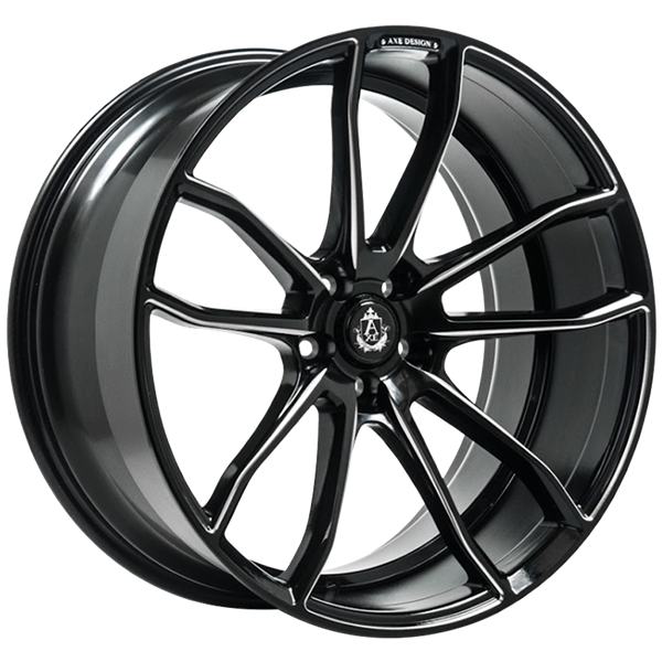 AXE Wheels EX33 Gloss Black Milled 9,00x22 5x108,00 ET35,00