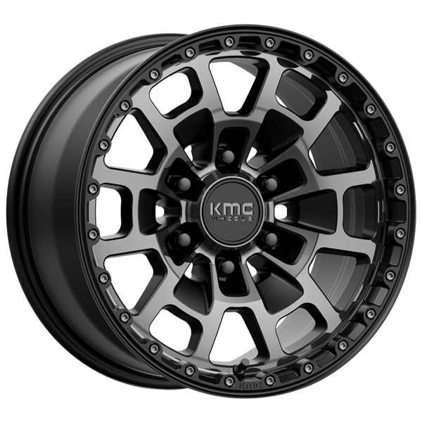 KMC Wheels SUMMIT Satin Black Tint Gray 8,50x17 6x139,70 ET18,00