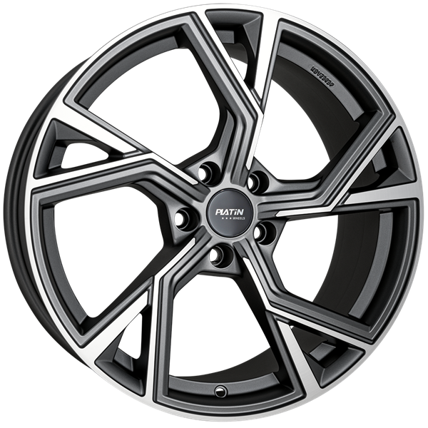 PLATIN Wheels P 100 Matt Anthracite Polished 8,50x19 5x112,00 ET48,00