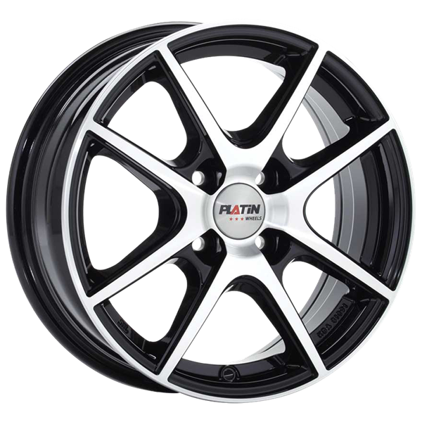 PLATIN Wheels P 73 Black Polished 6,00x15 4x100,00 ET38,00