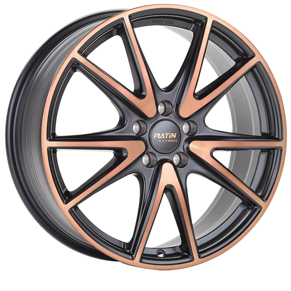 PLATIN Wheels P 99 Matt Black Copper 7,50x18 5x112,00 ET51,00