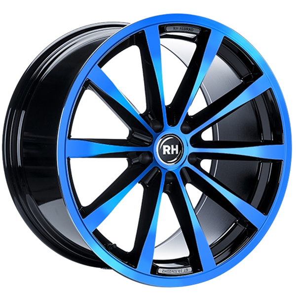 RH Alurad GT Rad Black Polished Blue 11,00x19 5x130,00 ET48,00