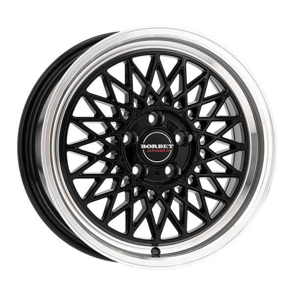 Borbet B black rim polished 8,00x17 5x112,00 ET35,00