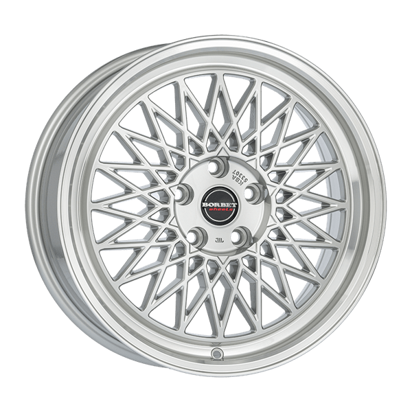 Borbet B silver rim polished 7,00x17 4x108,00 ET38,00