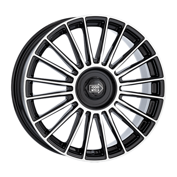 Mille Miglia MM1022 Black Polished 8,00x18 5x108,00 / 5x114,30 ET45,00