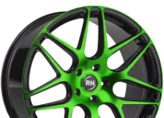 RH Alurad RB 11 Black Polished Green